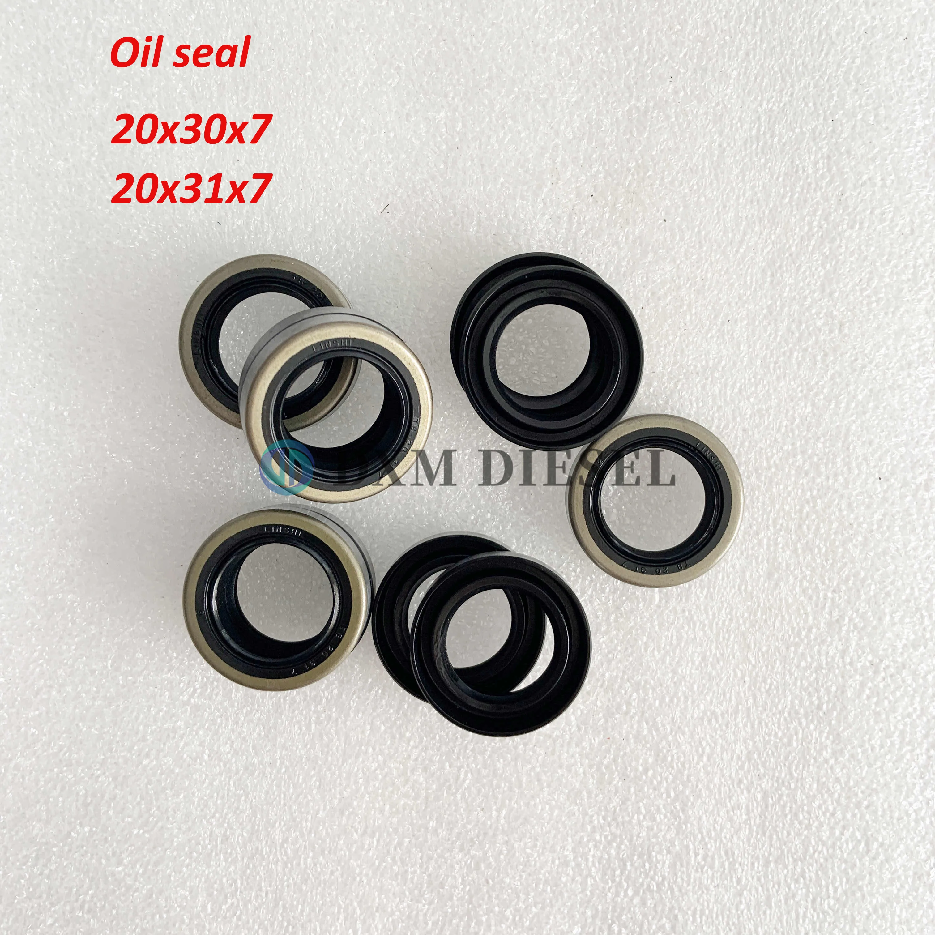 10pcs Oil Seal VE Diesel Pump 20*30*7/20*31*7/17*28*7 For WL 4JG2 2C 1KZ 4M40 L200 16743-89TA0/RF01-24-012/ME741215/16721-V0700