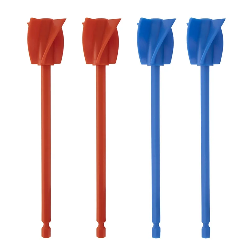 

M14K4Pcs Лопасти для смешивания смолы, насадка для смешивания эпоксидной смолы для мощного смешивания, многоразовый миксер для краски, насадка для мешалки для краски
