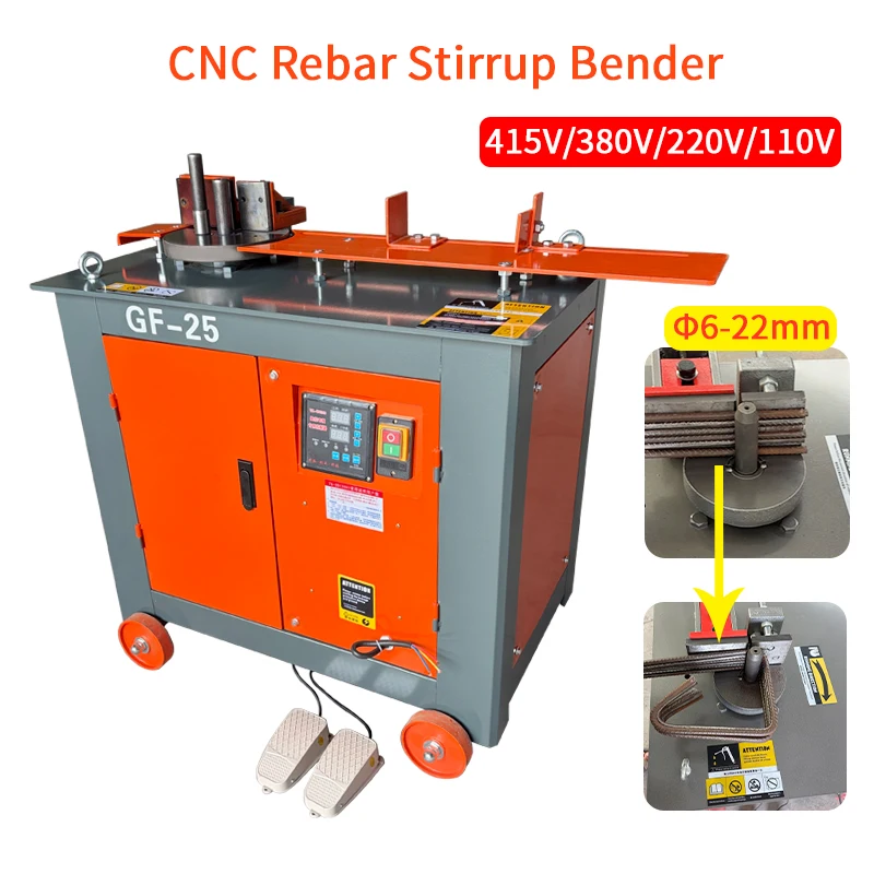 CNC Steel bar Bender Machine Stirrup Bender for Construction Industry Factory Reinforced Rebar Bending Machine