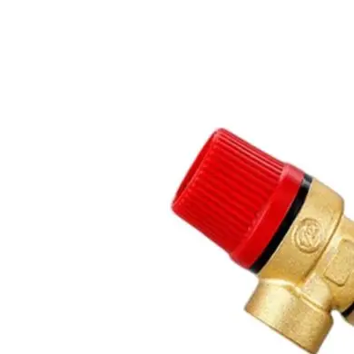 0-10 Bar Pressure Gauge Integrated Brass Relief Valve with External Thread for Solar Water Heater and Floor Heating Use