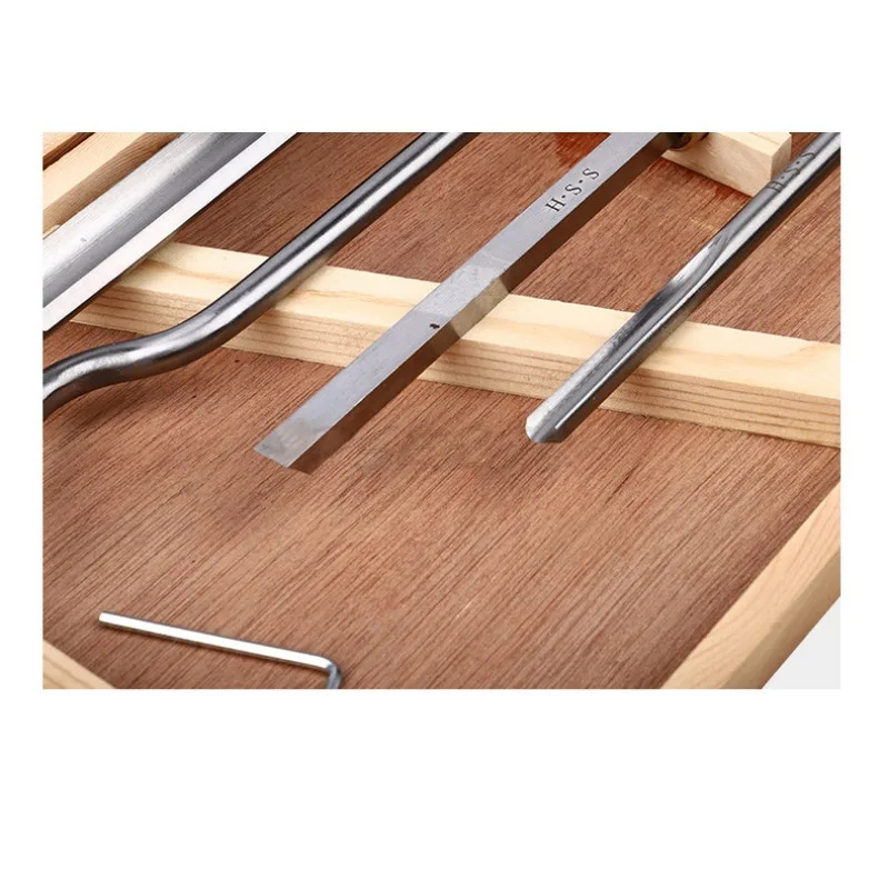 5 قطعة/الخشب سرعة الصلب سيارة سكين خشبي مخرطة دوارة سكين خشب متين نحت النجارة سكين مجموعة صناديق HSS يده عالية