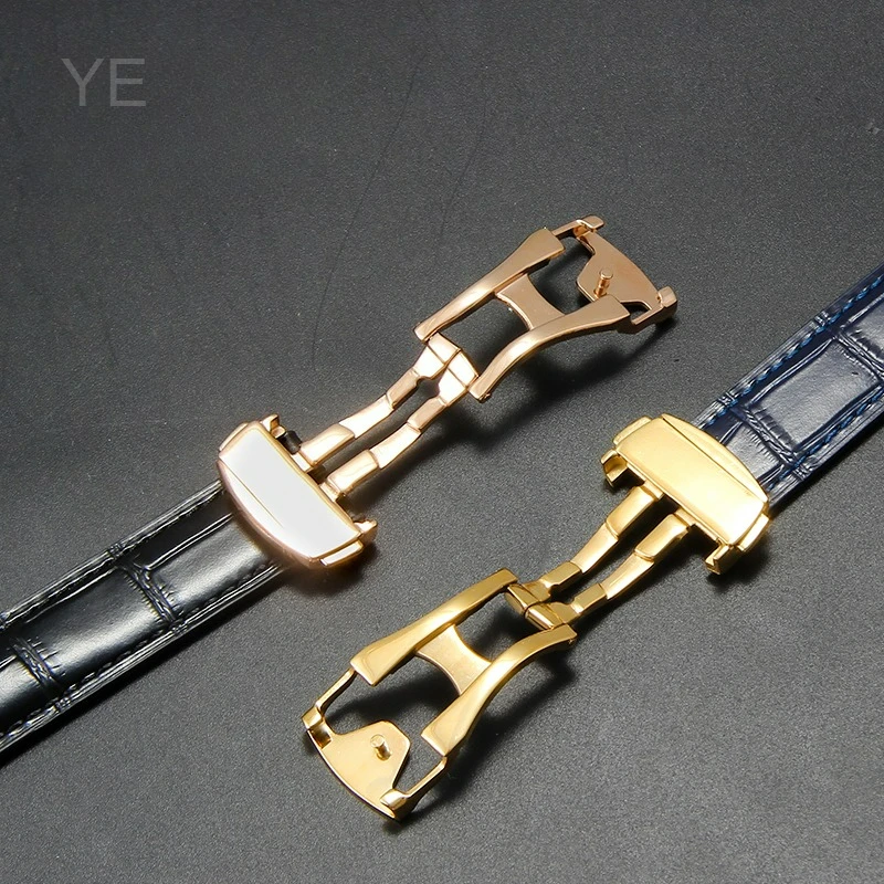 أسود أزرق بني 19/20/21 مللي متر حزام الإفراج السريع لأوميغا دي فيل سيماستر الصلبة الصلب نشر المشبك الخيزران الملمس تصميم