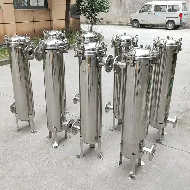 Top Quality Sediment Bag Filter Housing FilterFilter Bag Container with  flange connection