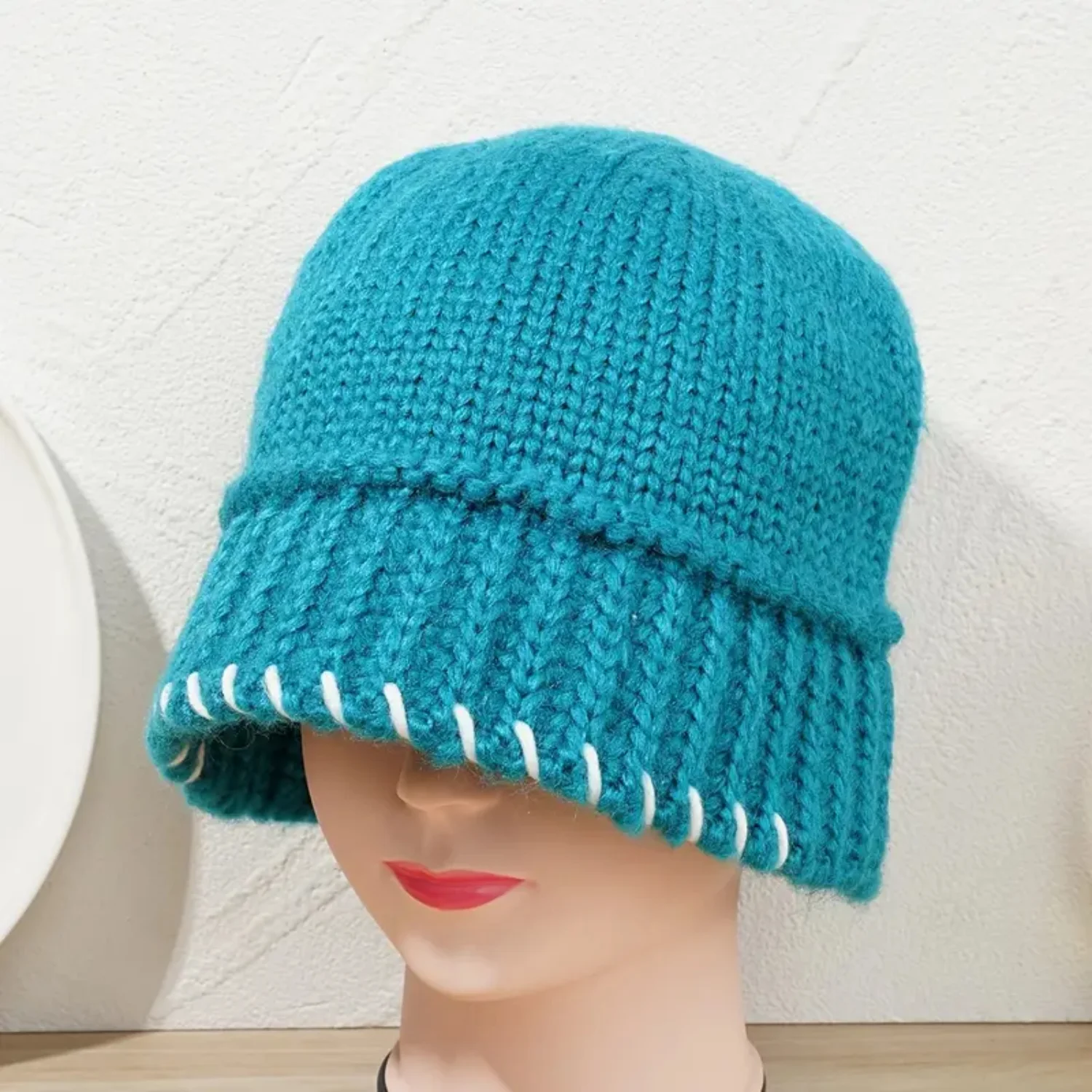 Soft Knit Couple Hat - Womens Wool Knit Bucket Hat for Casual Trendy Style - Perfect Beanie Hat for Her Bamboo hat Men hat Gorra