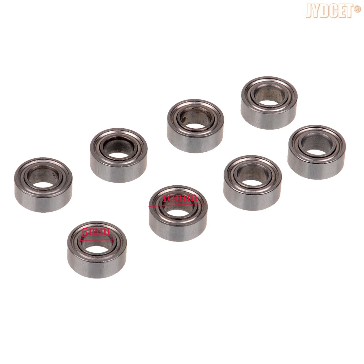 #02139 8 Stuks Kogellager 5*10*4Mm Voor Hsp Himoto Baja 1/10 Rc Model Auto