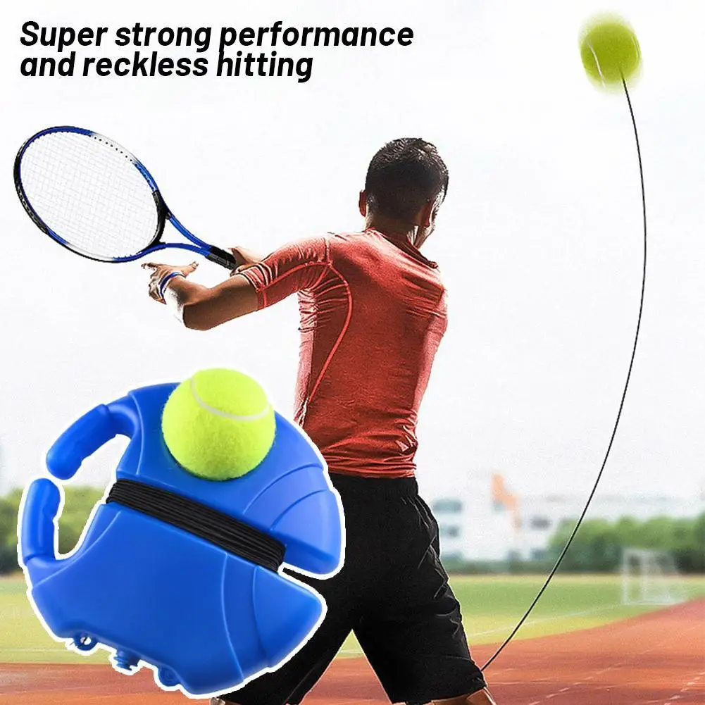 Heavy Duty Tennis Training Aids Base With Elastic Rope Ball Practice Self-Duty Rebound Tennis Trainer Partner Sparring Device