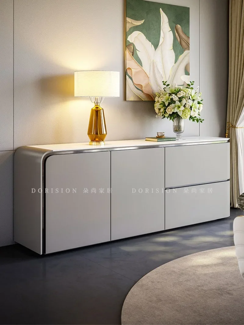 Simple and atmospheric Italian minimalist modern minimalist wall decorative tea cabinet
