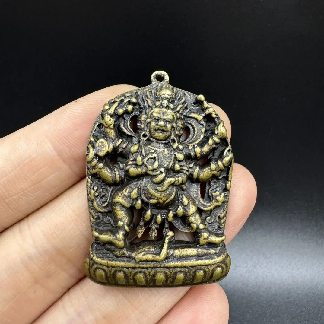 Wrathful Dharma Protector Six-Arm Mahakala Statues Figurines Lucky Ornaments Home Decoration gifts