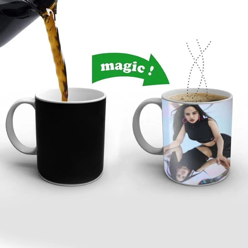 

Singer Rosalia Spanish MOTOMAMI Free shipping Magic Color Changing Ceramic Coffee Mug Cup Friends Gift