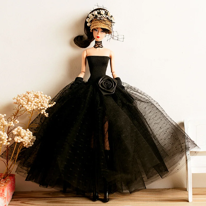 Xianxian – vêtements de poupée, costume 1/6 Anime BJD 32cm, accessoires de vêtements de poupée, robe en dentelle noire, ensemble de jouets de collection pour filles, bricolage