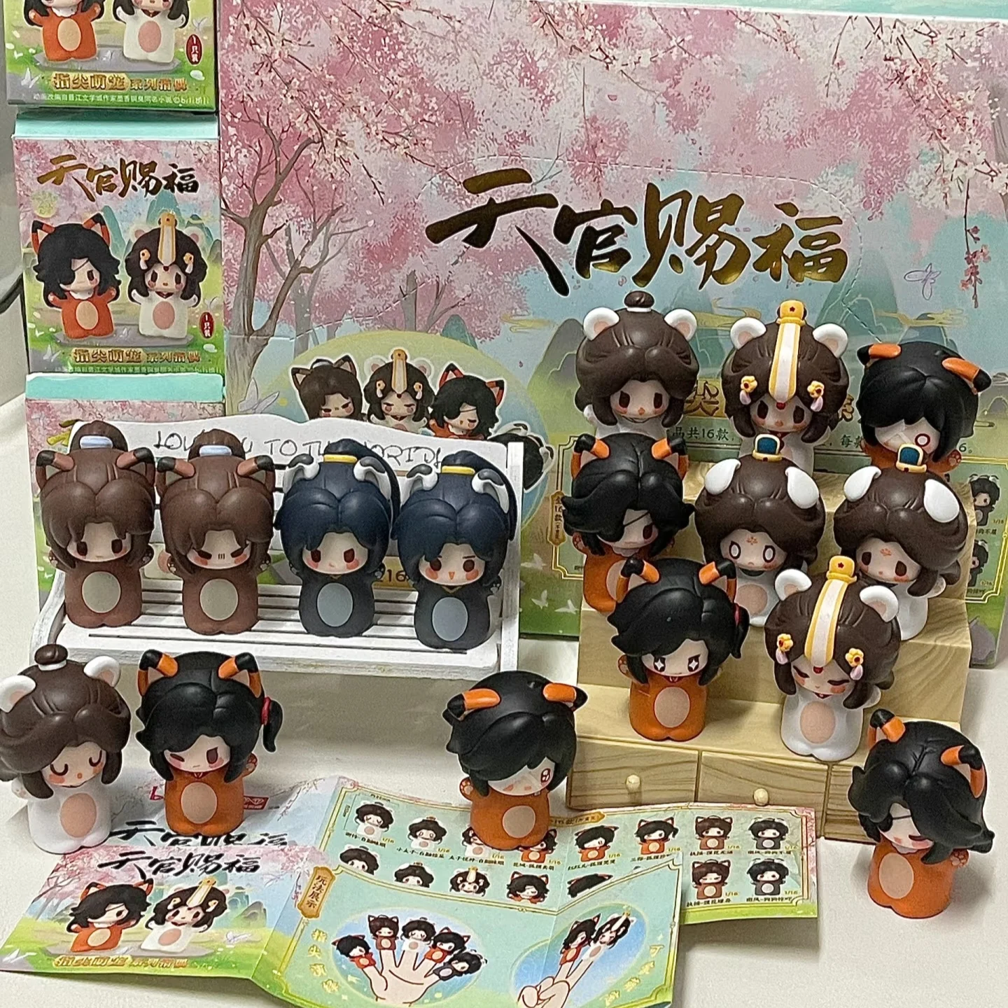 

Аниме Fingertip Cute Pet Series Blind Box Подлинное небесное официальное благословение Tian Guan Ci Fu Hua Cheng Xie Lian Куклы Детский подарок