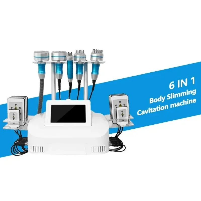 2025 Model 6 Combi Multi-functional Ultrasonic Cavitation Machine 40khz Weight Loss Device with Radio Frequency Vacuum Treatment