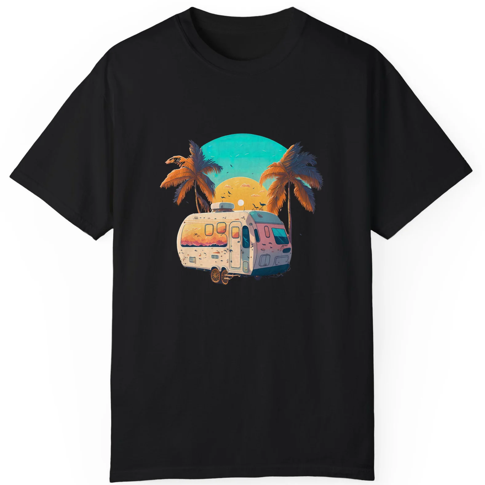 Caravan Atlantic Ocean Summer Holiday Perfect Gift Unisex T-Shirt S-5XL