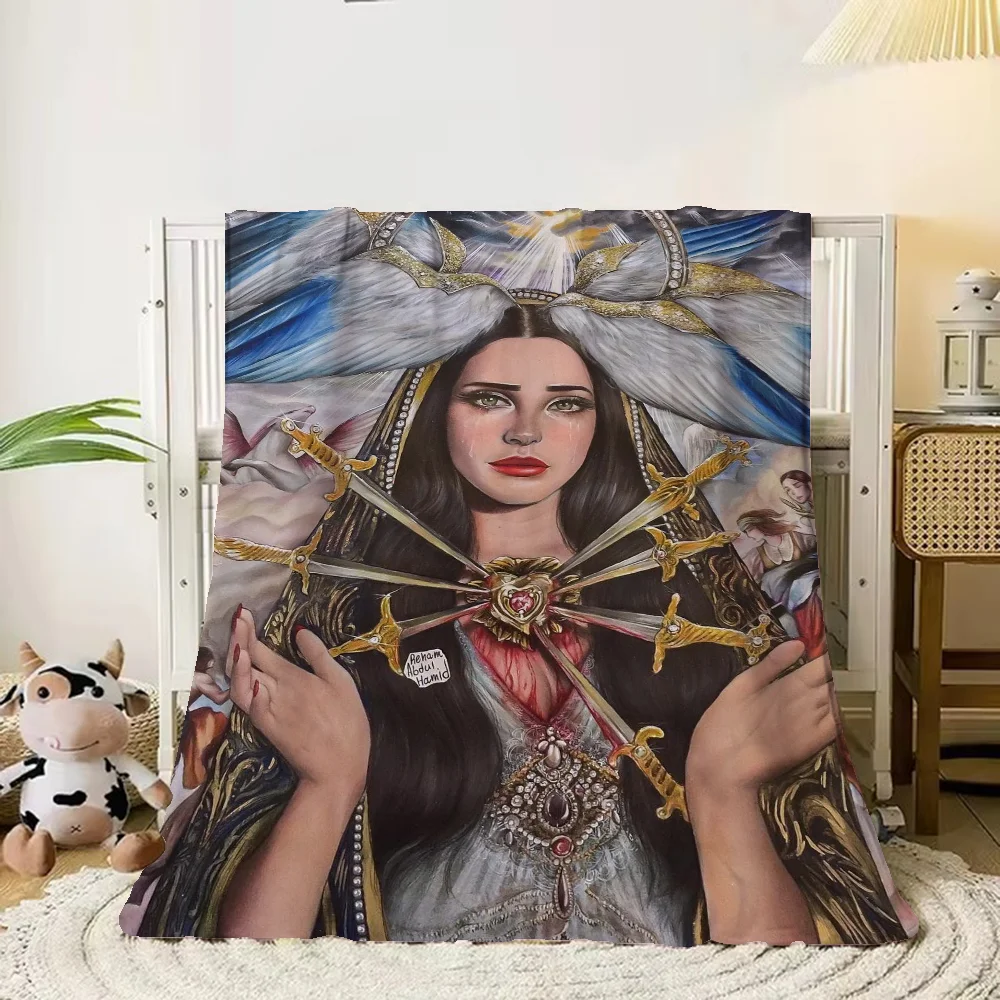 

Lana Del Rey Thermal Blankets for Bed Blanket 150cm X 200cm Fleece Throw Blanket for Sofa Luxury Bedding Blankets King Size Knee