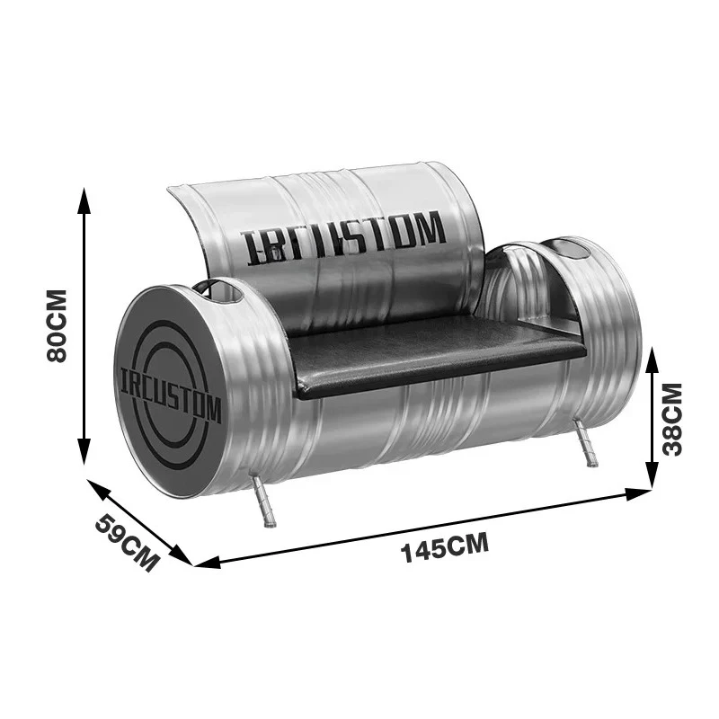 

TQH креативный масляный барабан, сиденье для карт, диван, офис, приемная, бар, магазин одежды, индустриальный стиль, кованый стол