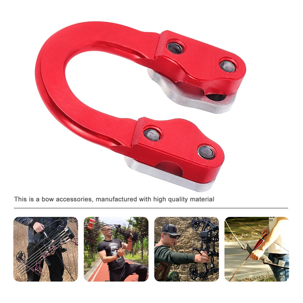 1Set Metall U Schnalle Bogenschießen Liefert Starke Abnehmbare Design Einfache Bedienung Bogenschießen Ausrüstung Verbund Bogen Liefert