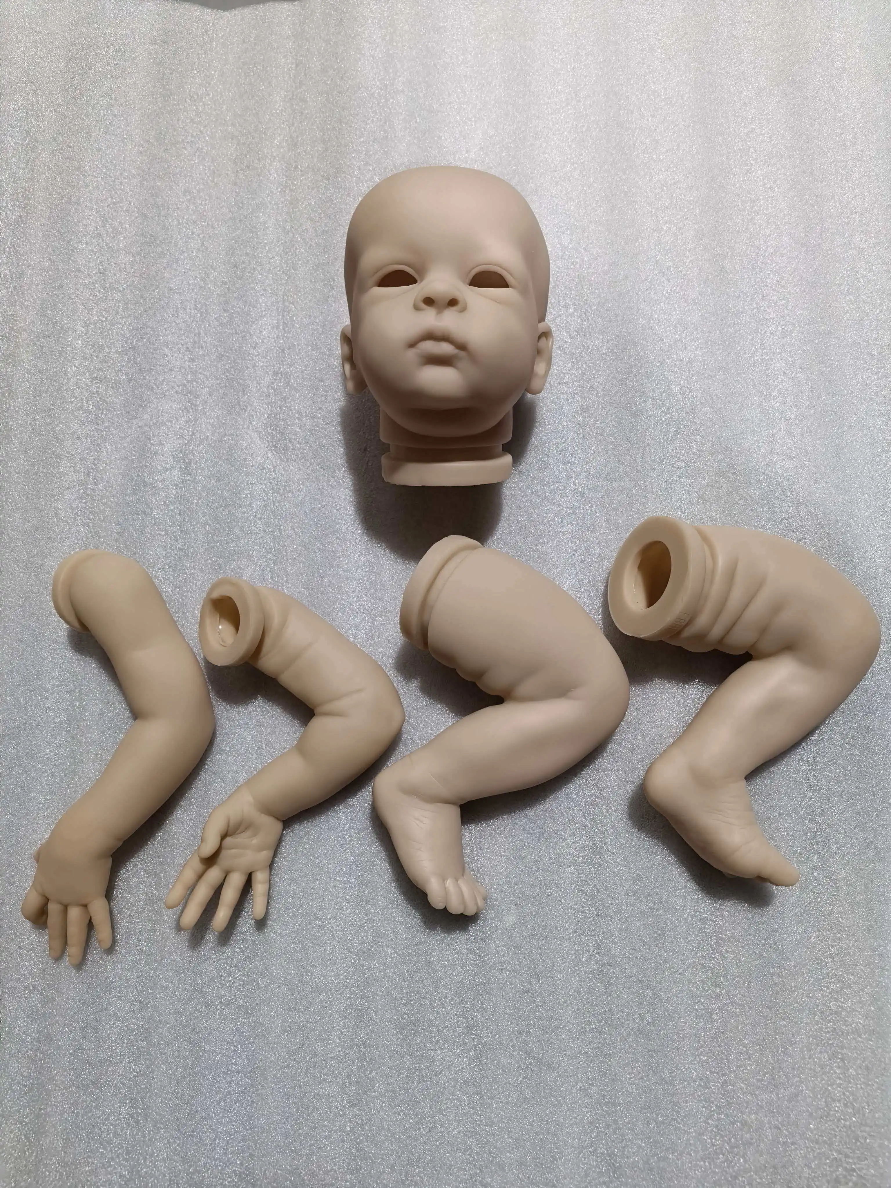 

20inch Reborn Doll Kit Oskar NPK Lifelike Soft Touch Fresh Color Unfinished Doll Parts with Body for Collectors Clearance Sale