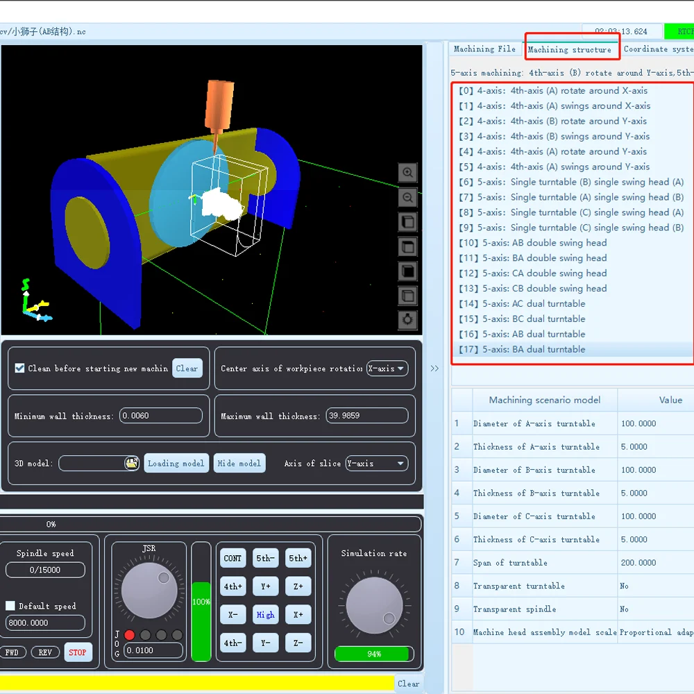 newly CNC engraving machine control card Cyclmotion supports 5axis RTCP 3D simulation processing trajectory,real-time tool path