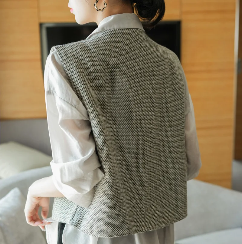 Giacca in Tweed Effetto Vissuto da Donna, Multitasche Stile Cargo, Impermeabile e Antispruzzo per Attività all'Aperto, Trekking e Tempo Libero