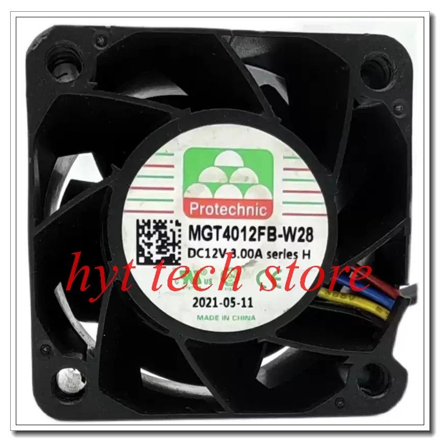 MGT4012FB-W28  4-wire PWM temperature-controlled dual-ball high-speed high-ventilation fan, 100% tested before shipment