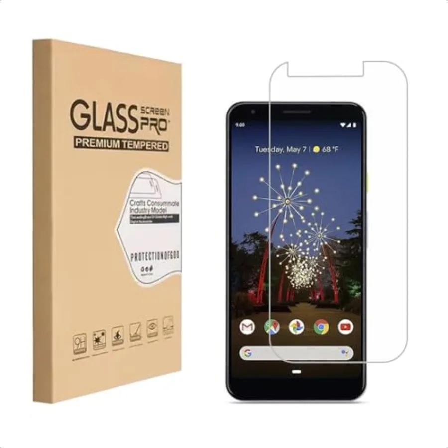 Screen Protector for Google Pixel 3A XL 6.3 inch Tempered Glass Film 9H Hardn Anti Scratch 0.3m Bubble Free (Not for Pixel 3 Pi
