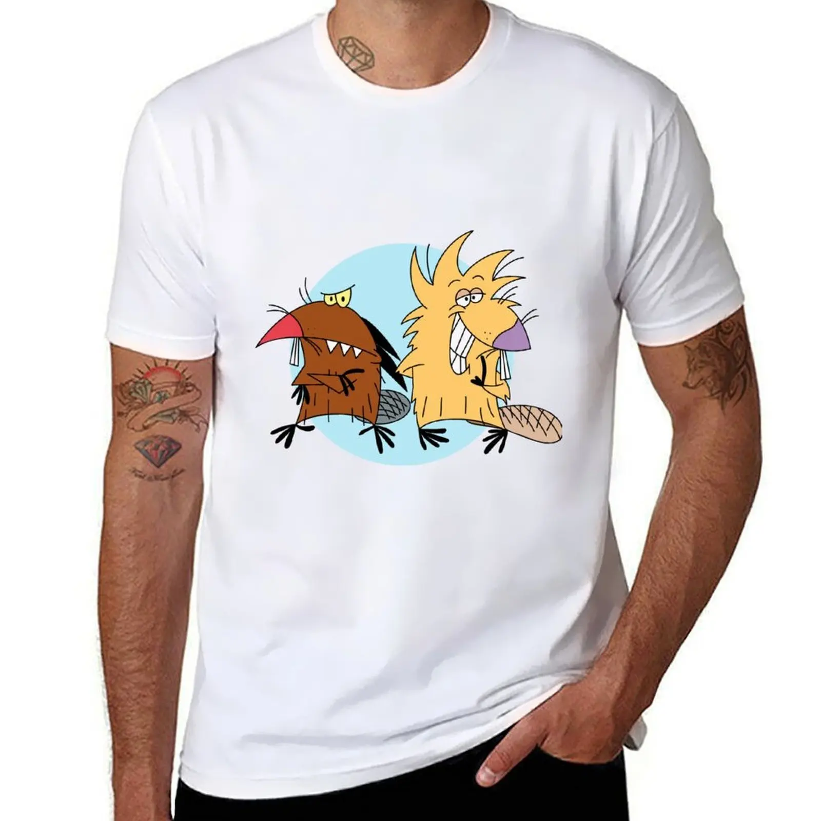

THE ANGRY BEAVERS T-Shirt cotton t shirts man 100% mens graphic t shirts T-Shirt