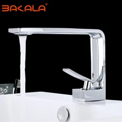 Basin Faucets Black/White Brass Faucet Bathroom Sink Faucet Single Handle Deck Mounted Toilet Hot And Cold Mixer Water Tap