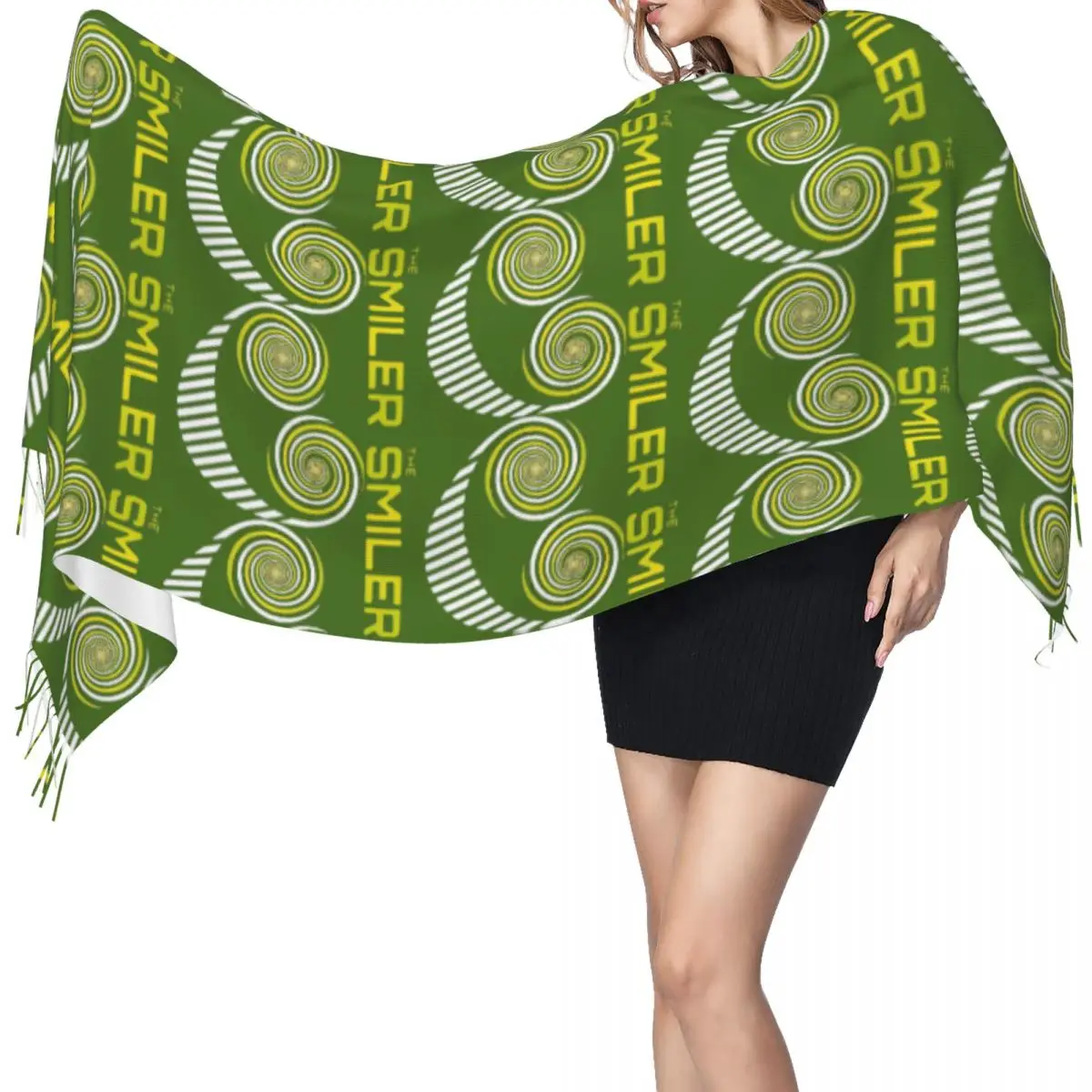

The Smiler Alton Towers Merch Uk Active Scarf Tassel Scarves Women Soft Warm Shawls and Wraps Large Fall Winter Shawl Wrap