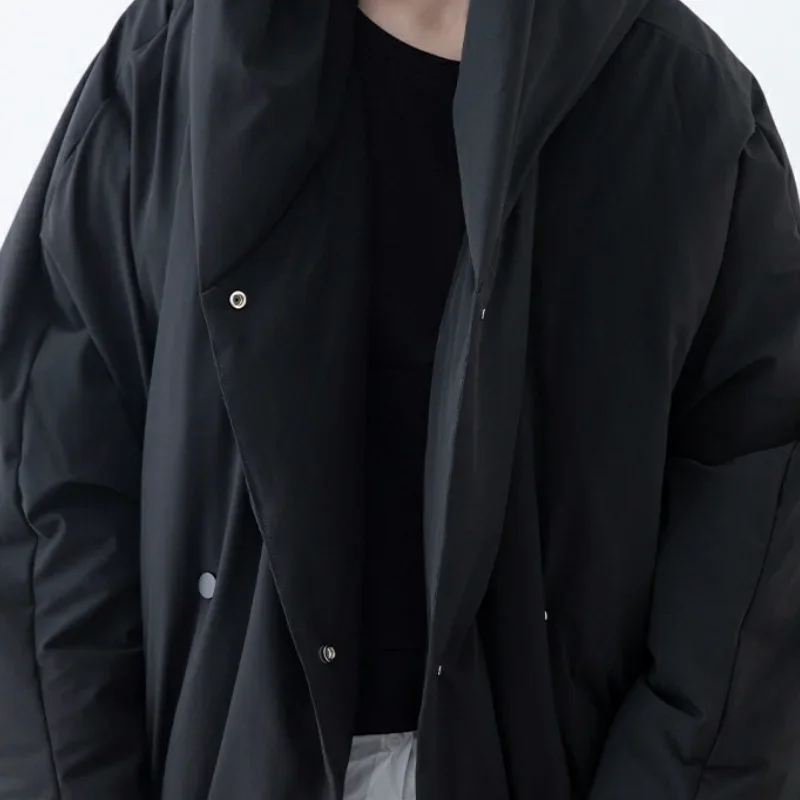 

Новинка 2025 года, зимнее теплое пальто с капюшоном, женское хлопковое пальто во французском стиле с черными карманами, утепленная куртка, повседневная короткая верхняя одежда