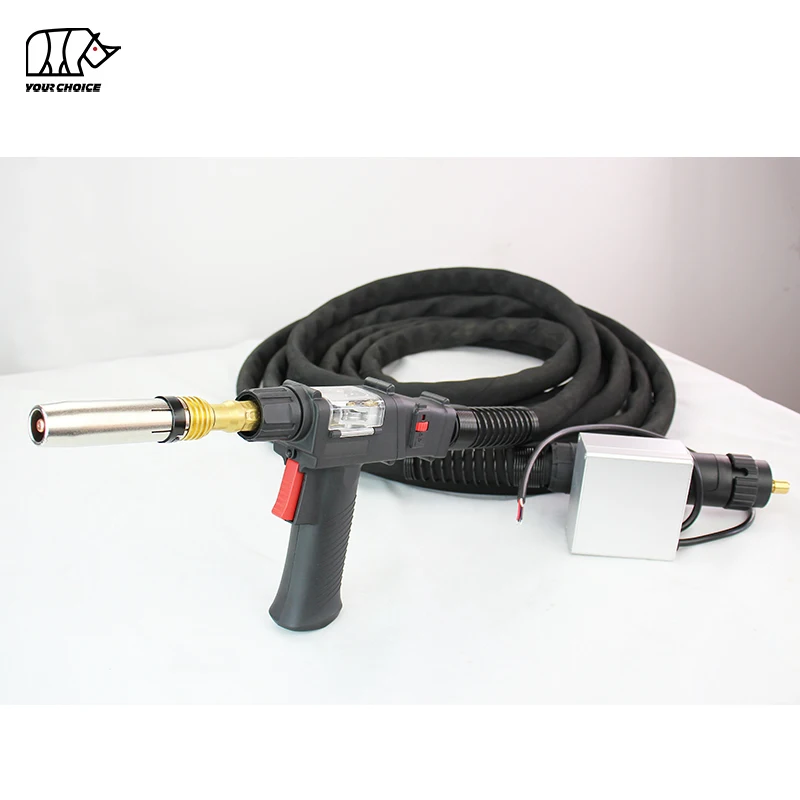 

INWELT Push Pull Mig Gun Gas Cooled 300Amp Euro Connector Aluminum Push Pull Welding Torch