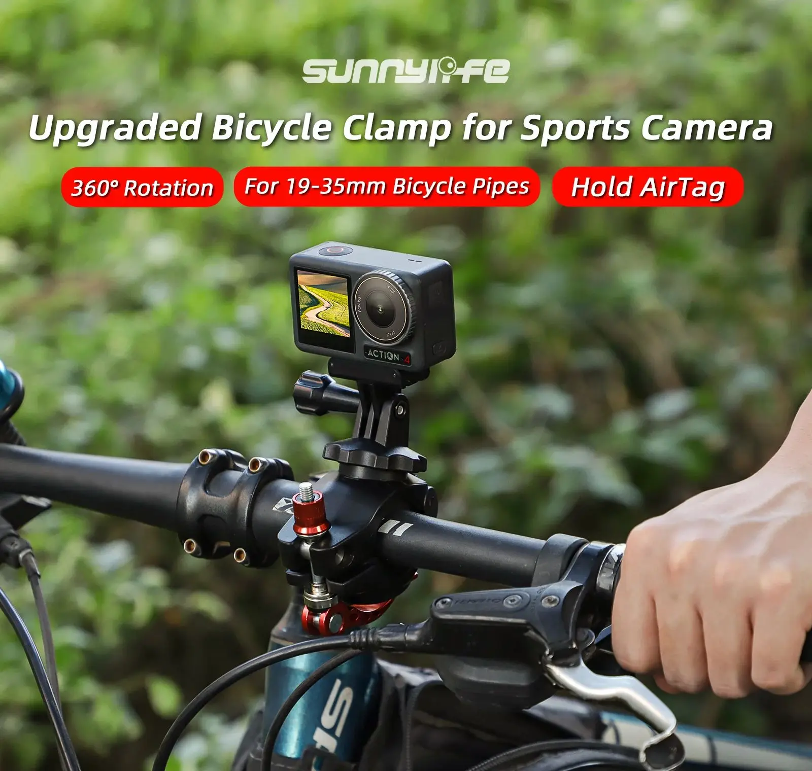 General Bike Clip Bicycle Bracket Holder Clamp For DJI Action/ GoPro/Insta360 X5 Sports Camera Universal Bicycle Clip Accessory