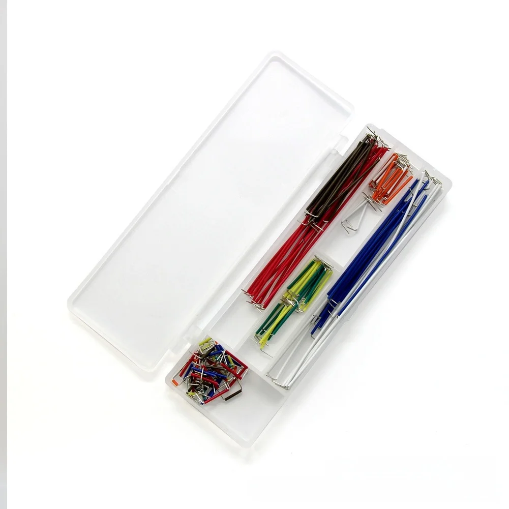 For Jumper Wires Kit 140 pcs for Breadboard Electronic Circuit Prototyping Preformed with Plastic Housing and Metal Core