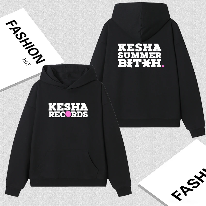 

Kesha Live in The UK 2026 Double Sided Print Graphic Hoodie Women Men Autumn Winter Oversized Fashion Sweatshirt Fleece Pullover