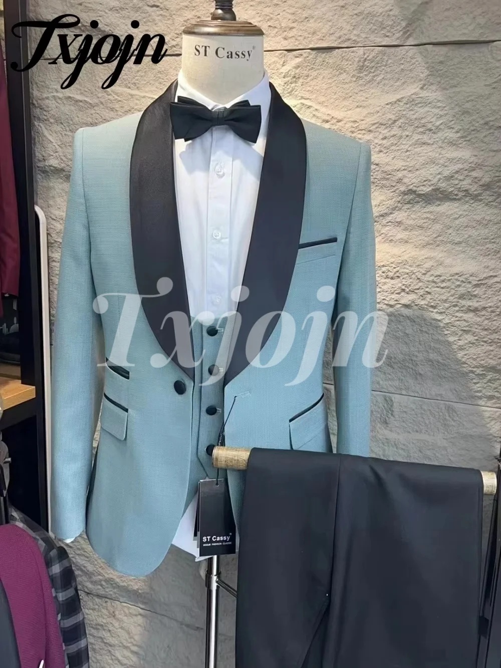 

Classic Nude Single Button Men Suit Set 2025 3PCS Charming Men Office Suit Classic Solid Groomsmen For Business Wedding Suit