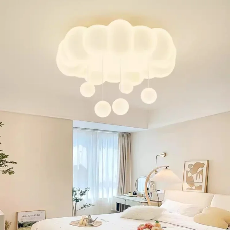 quente romantico quarto das criancas luzes de teto led nuvem branca bolha luz simples e moderno menino menina quarto do bebe lampadas teto 01