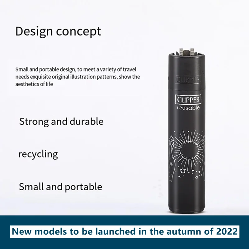 Autumn Original Spanish Clipper Lighter Mysterious Star Disk Butane Torch Firestone Ignition Lighters Smoking Men's Gadget Gift