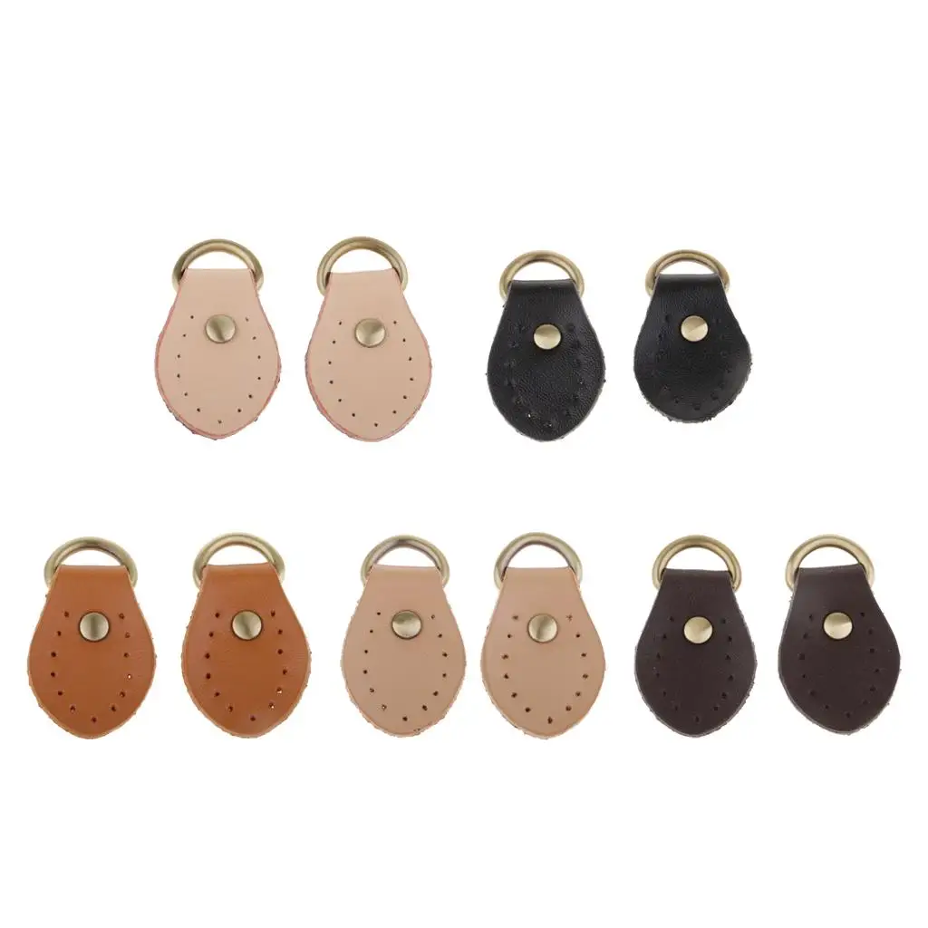 Leather Handle Replacement Sew on Buckles Snap Closure Artificial Leather Bag Strap Accessories for DIY Luggage and Costume