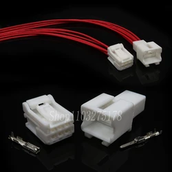 1 Set 6 Pin 6098-7383 6098-7384 6098-7379 Car Small Current Wire Connector Automotive Electrical Socket