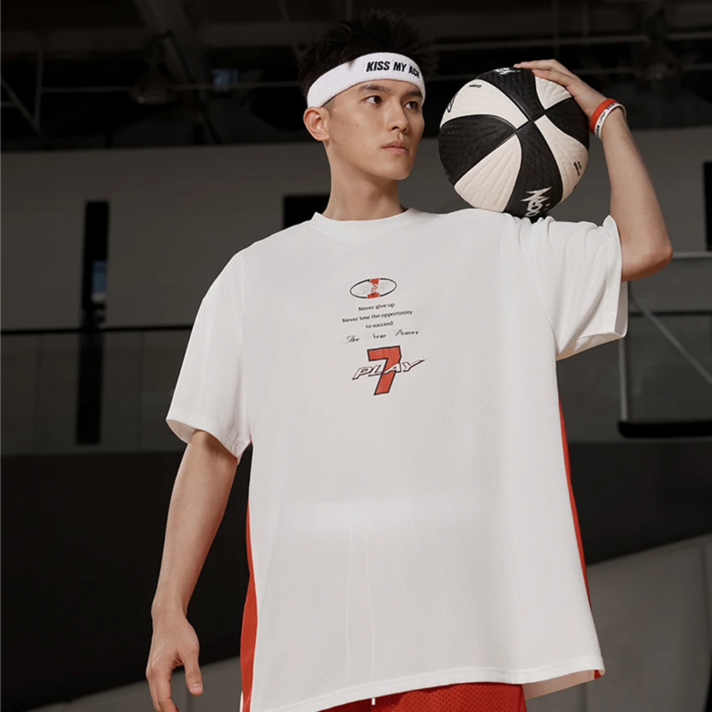 2026 Sommer Herren Basketball Trikot Atmungsaktives Laufshirt Fitness-Oberteil Personalisiertes Nummer 7 Muster Schnelltrocknend