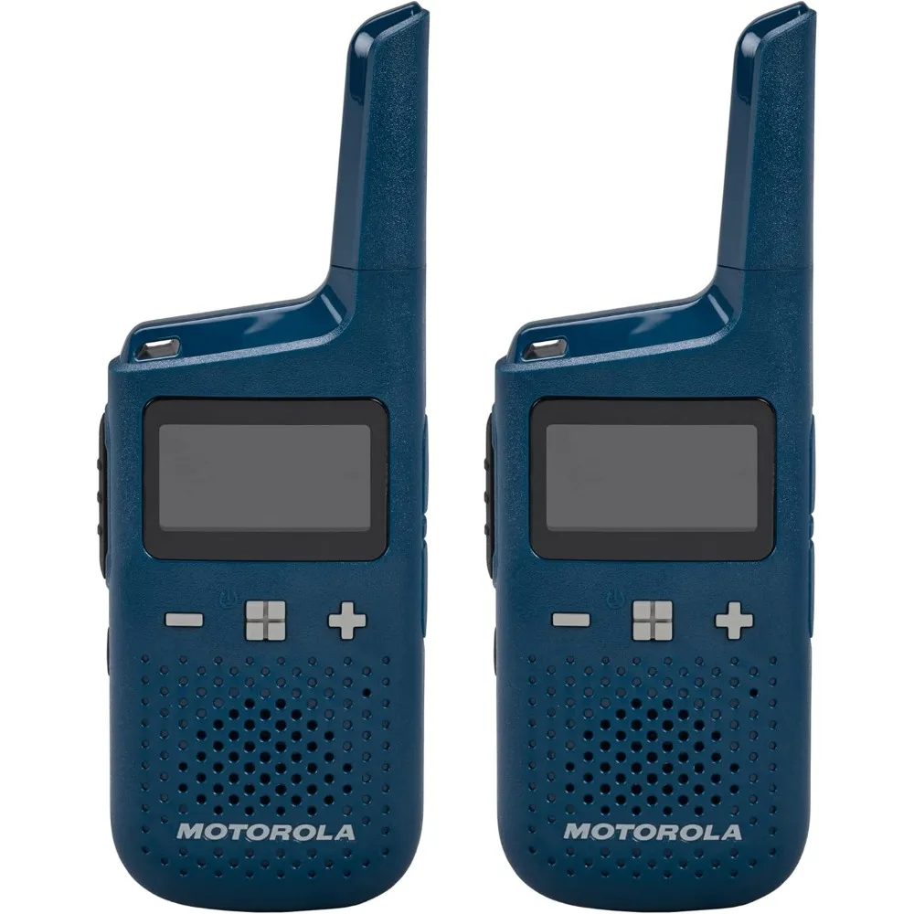 

Portable FRS, T383, Two-Way Radios, Rechargeable, W/ Charging Dock, 22 Channel, 25 Mile, Blue, 2 Pack