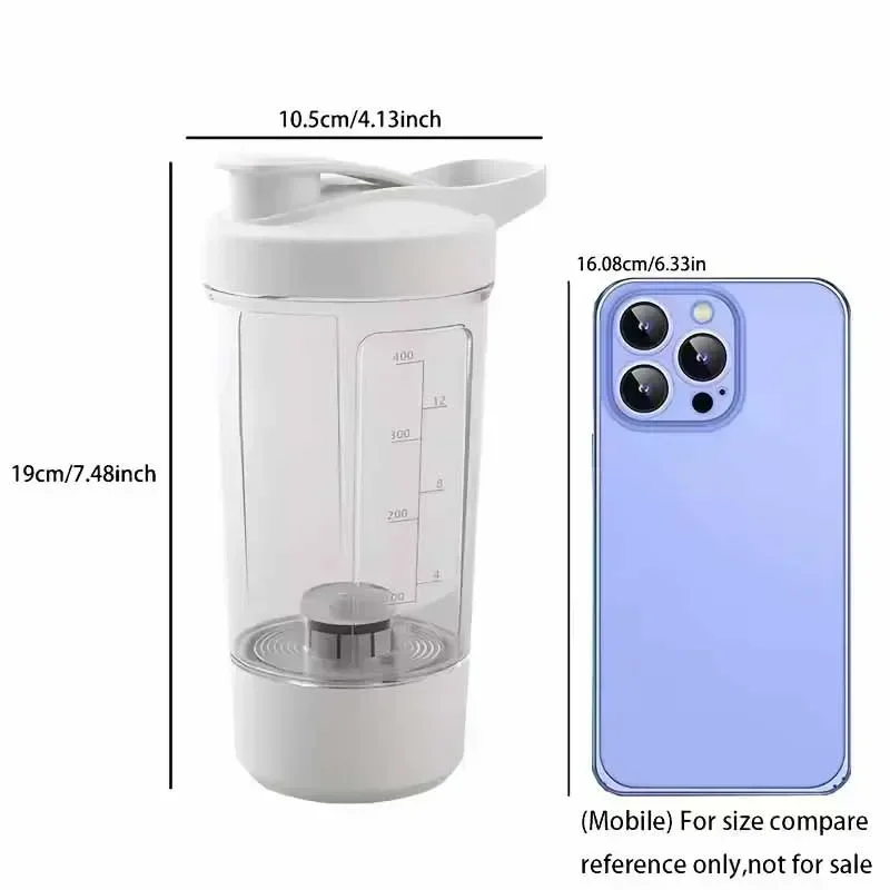 Tasse à shake rechargeable USB - Tasse à mélanger portable adaptée aux enfants, utilisée pour les milkshakes, les boissons protéinées et les boissons.