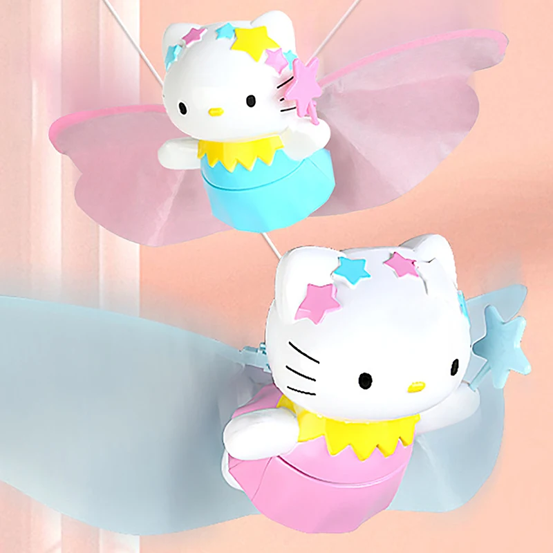 

Cute Hello Kitty With Wings Flying Action Figures Cartoon Kt Cat Model Doll Baby Electric Toys For Kid Birthday Gifts