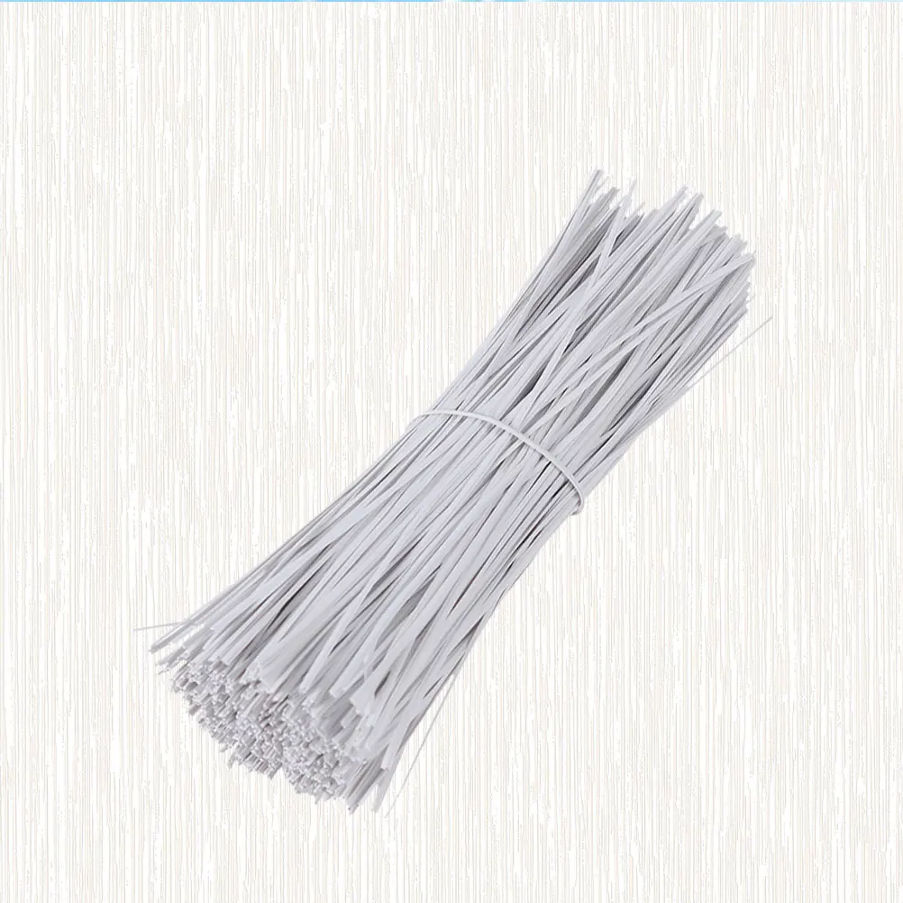 

Thick Plastic Coated Galvanized Wire Ties Reusable Cable Wraps Cord Organizer Home Office Garden Travel Durable Flexible
