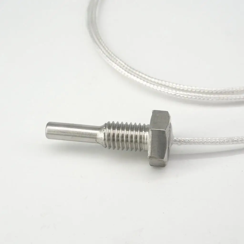 PT100 P1000 M6 M8 M10 M12 M14 M16 M20 Screw Probe Temperature Sensor Thermocouple -50~200 Celsius