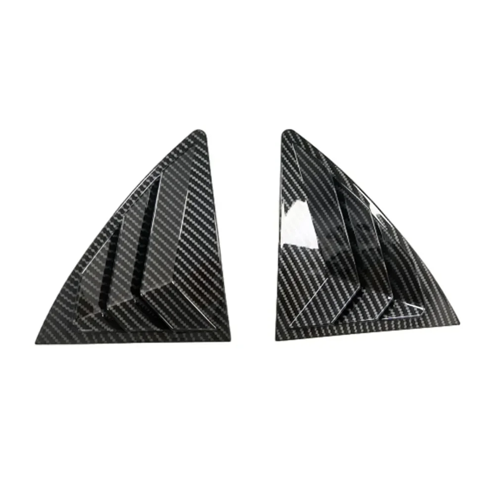 For Toyota Corolla 2007-2013 Car Rear Window Louver Shutter Cover Exterior Side Vent Trim Sticker Scoop ABS Exterior Accessories