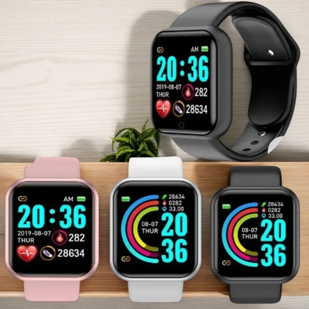 

Смарт-часы с Bluetooth для мужчин и женщин — сетевое управление телефоном, музыкальный фитнес-трекер, монитор здоровья