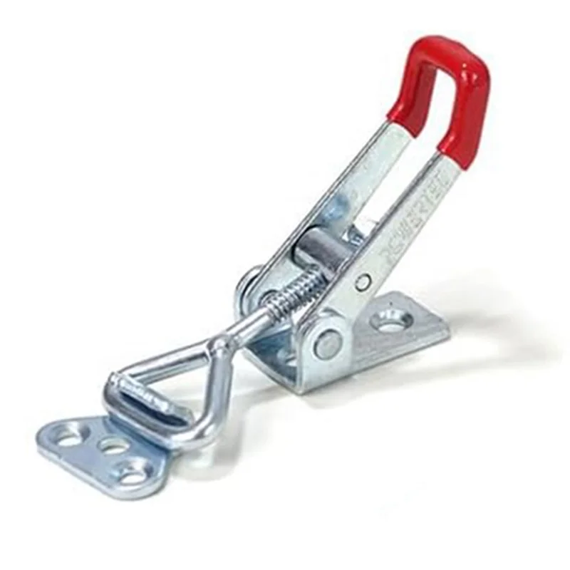 Penjepit Toggle Latch Aksi Tarik 20332-P2 Kapasitas Penahan 4001 - 220 Lb dengan Pegangan Pegangan Vinil Merah, 16 Pak Pemasangan Mudah
