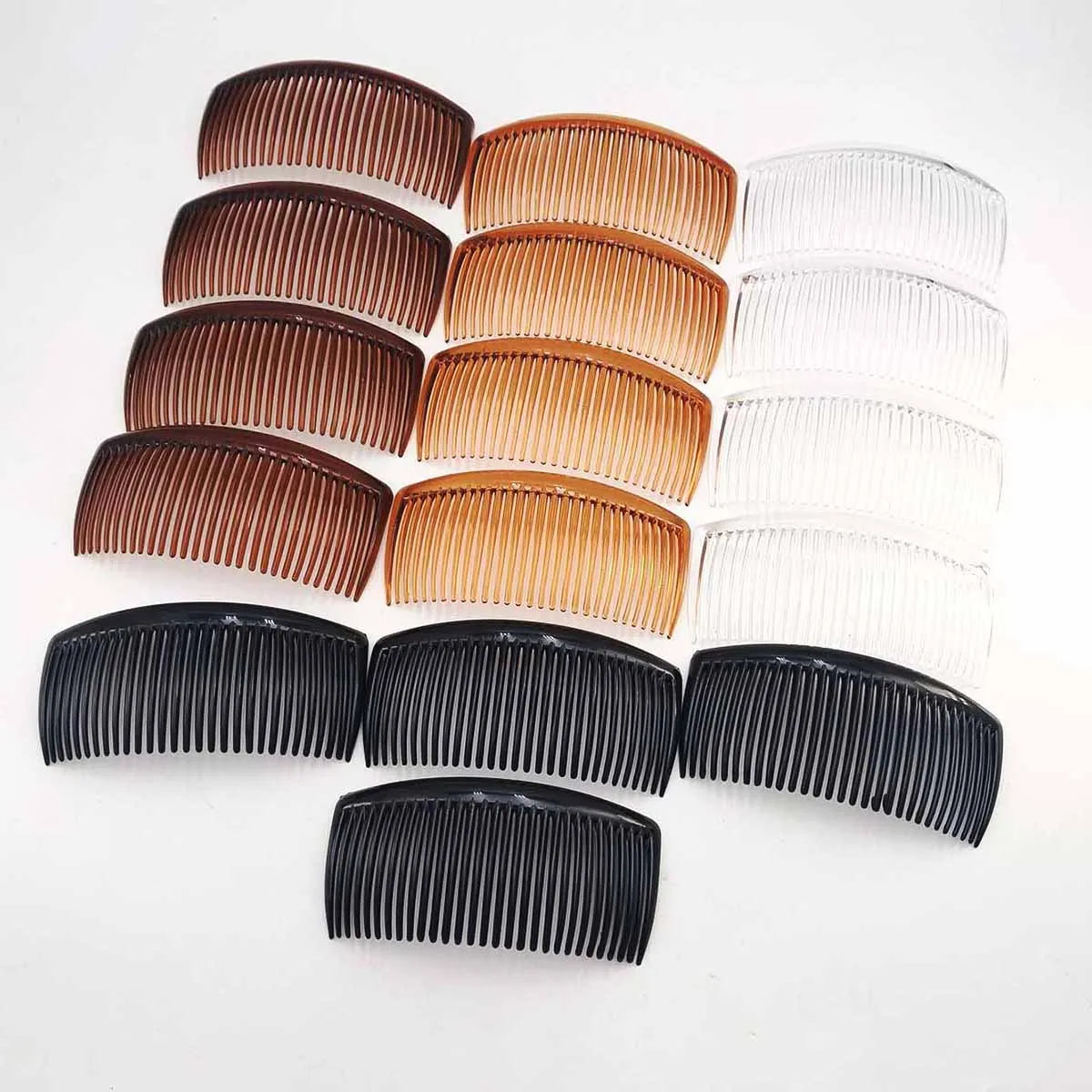 1/4/8/12/50 PCS 1/4/8/16 PCS 29 Zähne Kunststoff Haar Seite Kamm Einfache Haar Zubehör Starken Halt Haar Kamm Für Frauen Mädchen