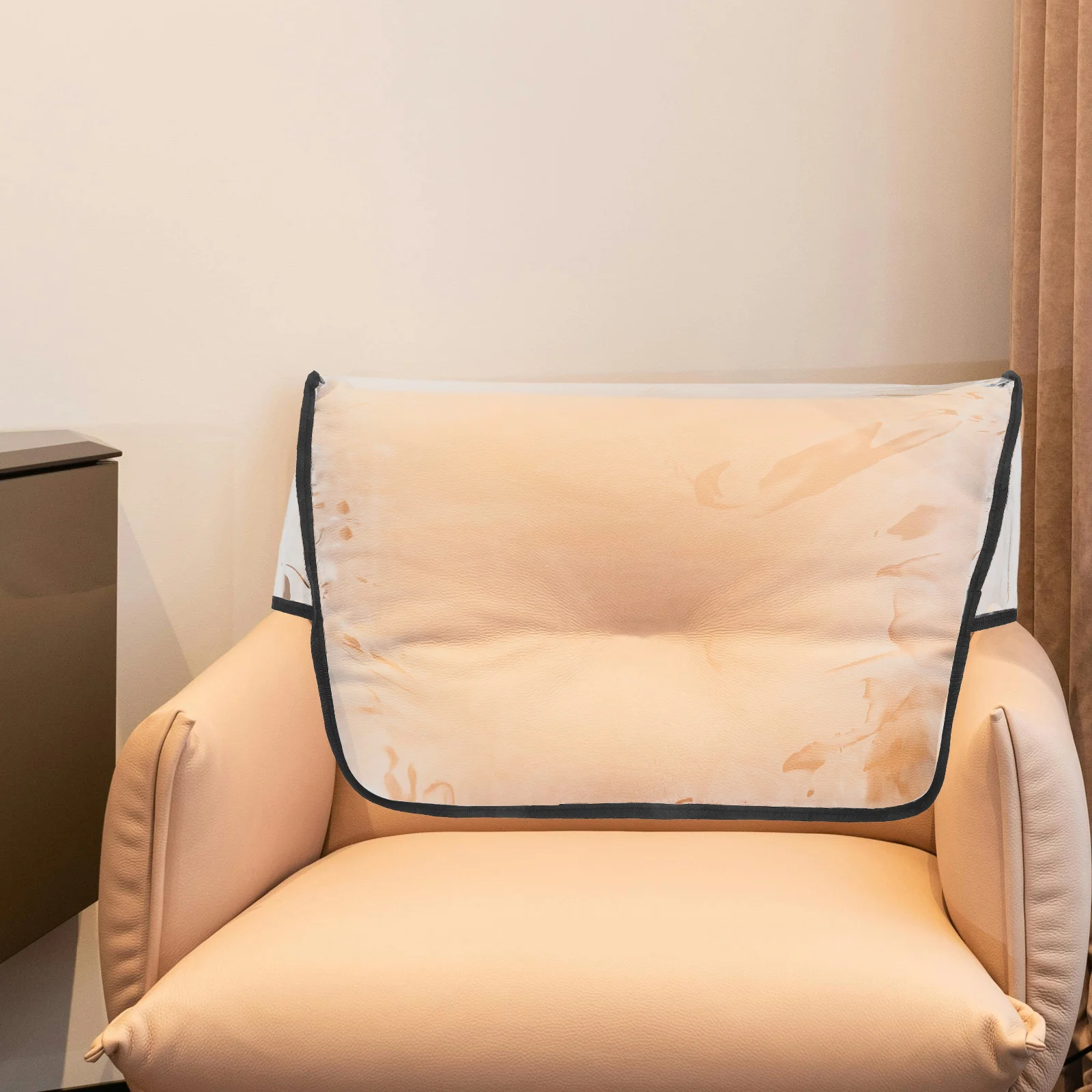 

Sofa Back Cushion Cover PVC Waterproof Dust Proof Replacement Cover for Living Room Furniture Protection Portable Foldable