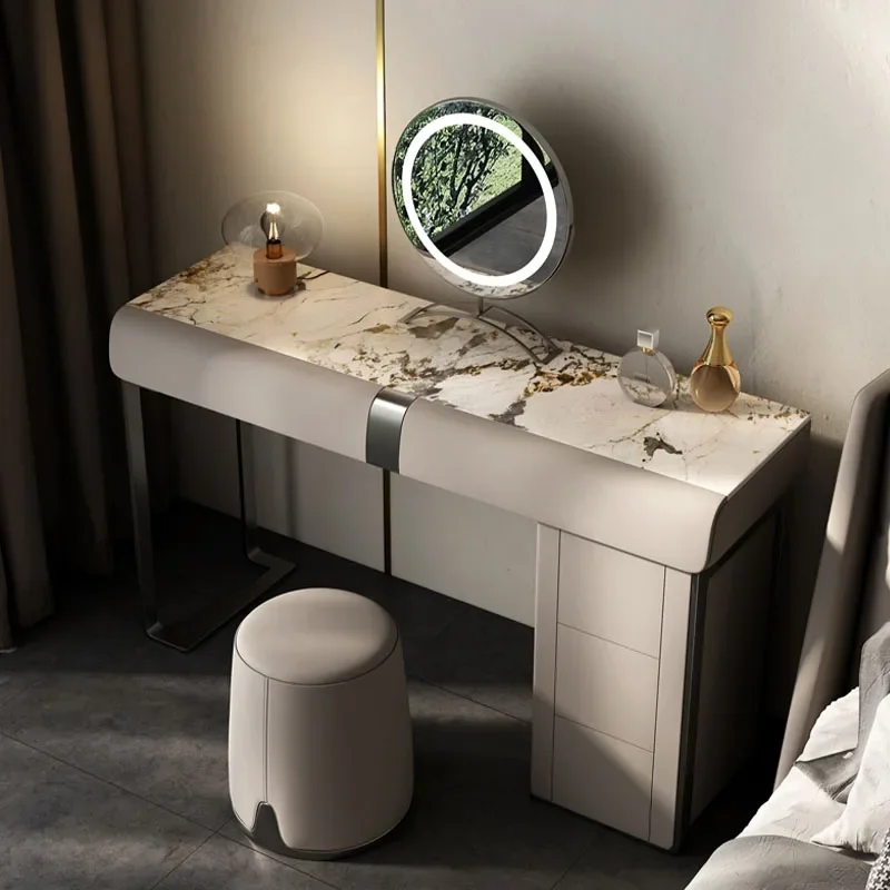 Cosmetic Dressing Table Closet Modern Coffee Storage Make Up Table Mirror Living Room Drawers Tocador Con Espejo Room Furniture